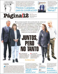 Portada de Página/12 (Argentina)