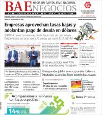 Portada de Buenos Aires Económico (Argentina)