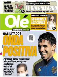 Portada de Olé (Argentina)