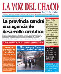 Portada de La Voz del Chaco (Argentina)