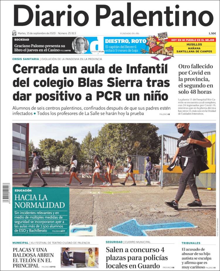 Portada de Diario Palentino (Espa&ntilde;a)