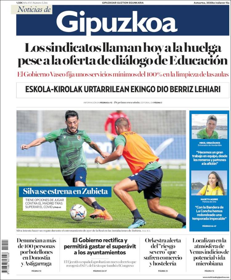 Portada de Noticias de Gipuzkoa (Espa&ntilde;a)