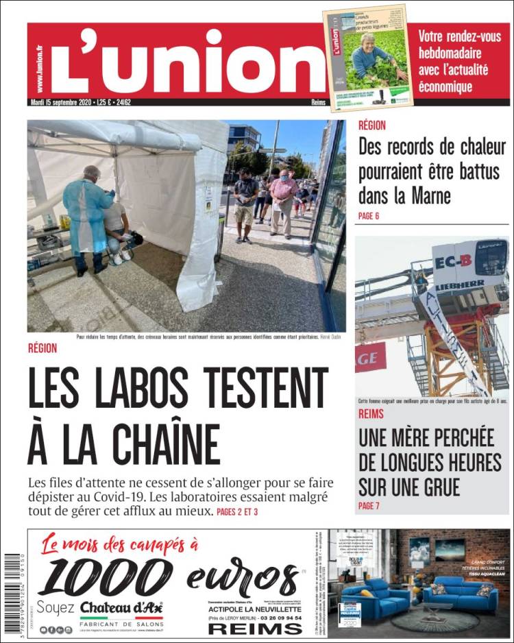 Portada de L'Union (Francia)