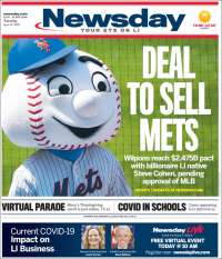 Portada de Newsday (USA)