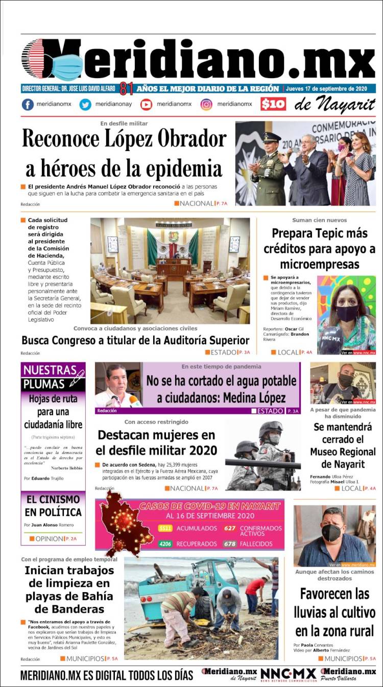 Portada de Meridiano (México)