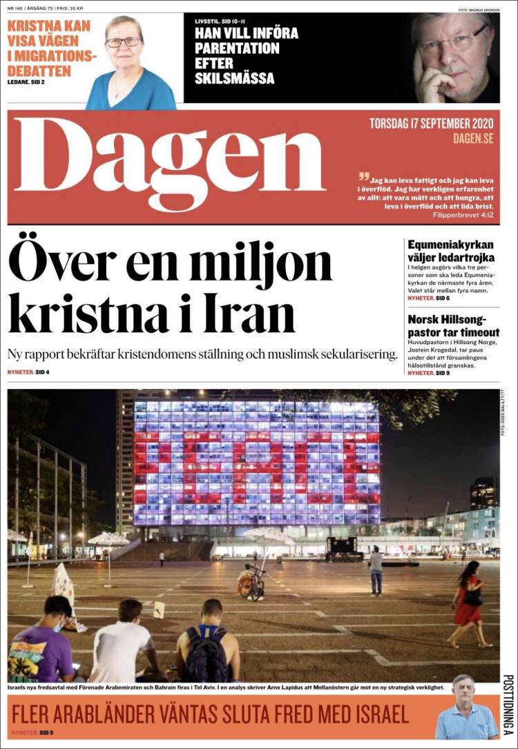 Portada de Dagen (Suecia)