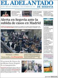 Portada de El Adelantado de Segovia (España)