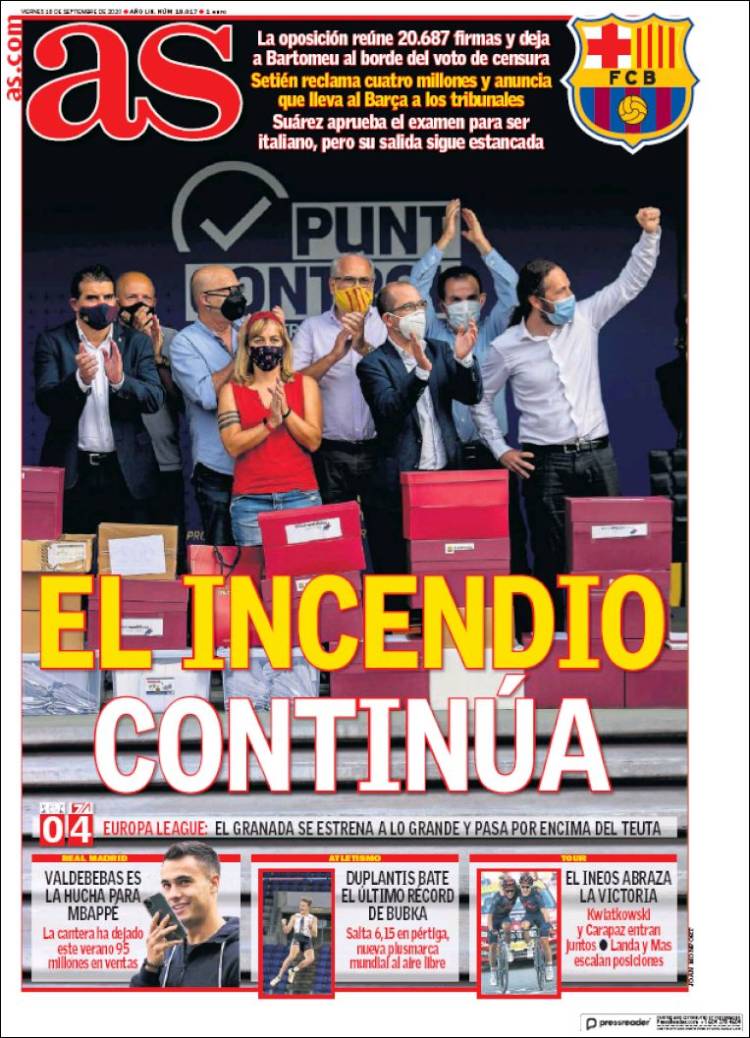 Portada de As (España)