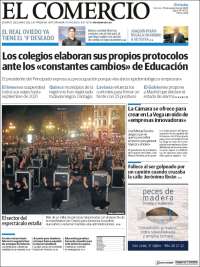 Portada de El Comercio (España)