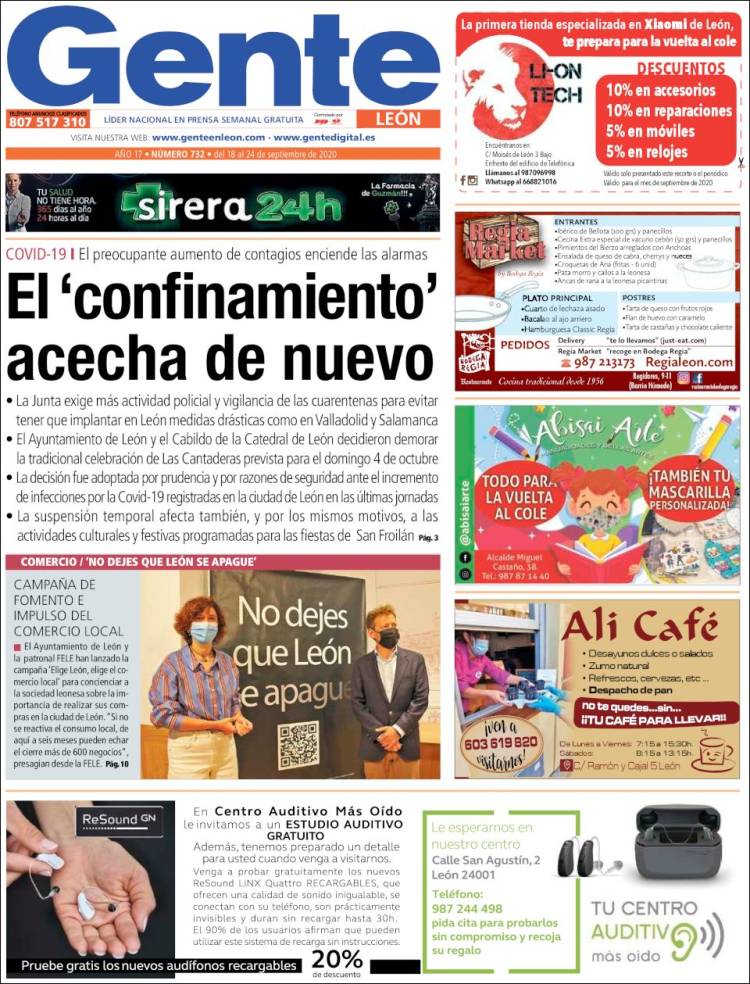 Portada de Gente en León (España)