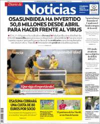 Portada de Noticias de Navarra (España)