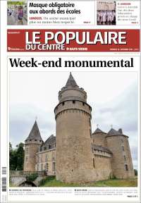 Portada de Le Populaire du Centre (Francia)