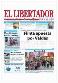 Portada de Diario El Libertador (Argentina)