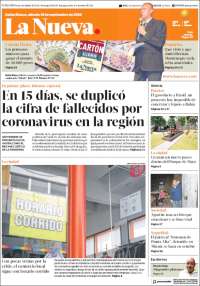 Portada de La Nueva Provincia (Argentina)