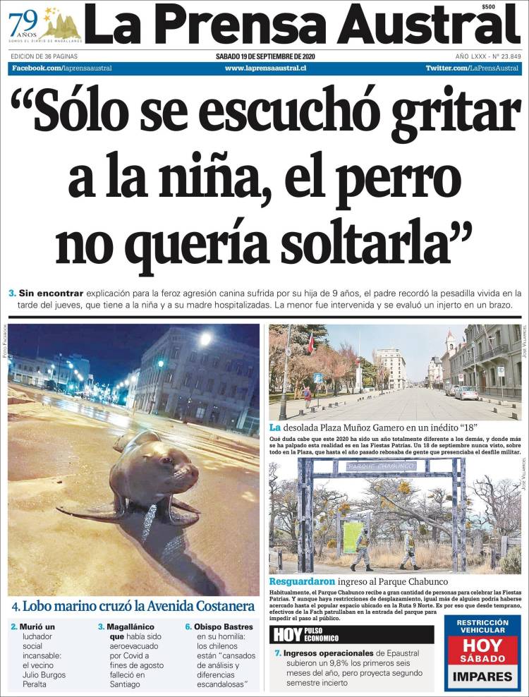 Portada de El Magallanes (Chile)