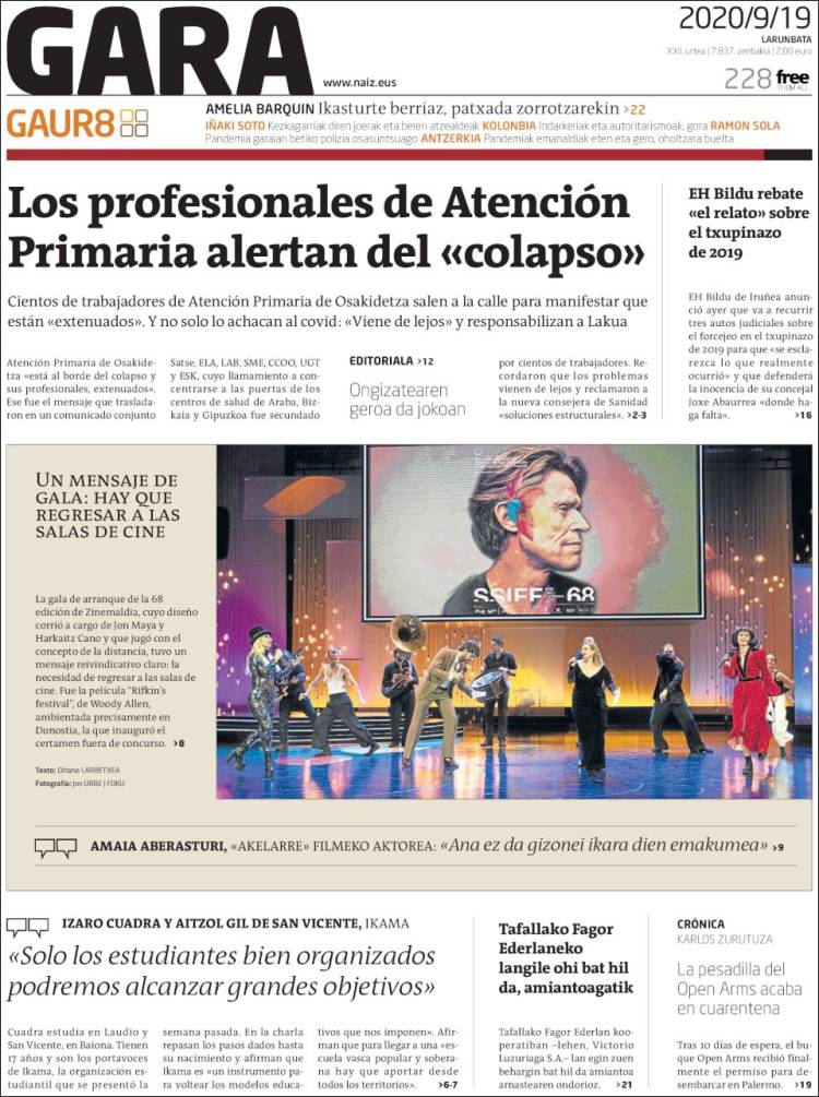 Portada de Gara (Espa&ntilde;a)