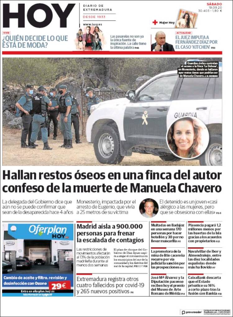 Portada de Hoy - Caceres (Espa&ntilde;a)