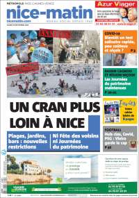 Portada de Nice-Matin (Francia)