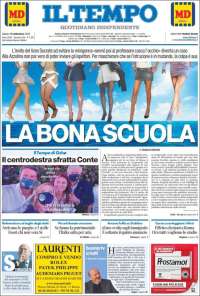 Portada de Il Tempo (Italia)