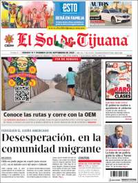 Portada de El Sol de Tijuana (México)