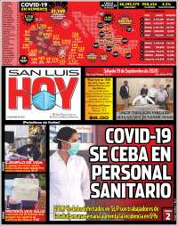 Portada de San Luis Hoy (México)