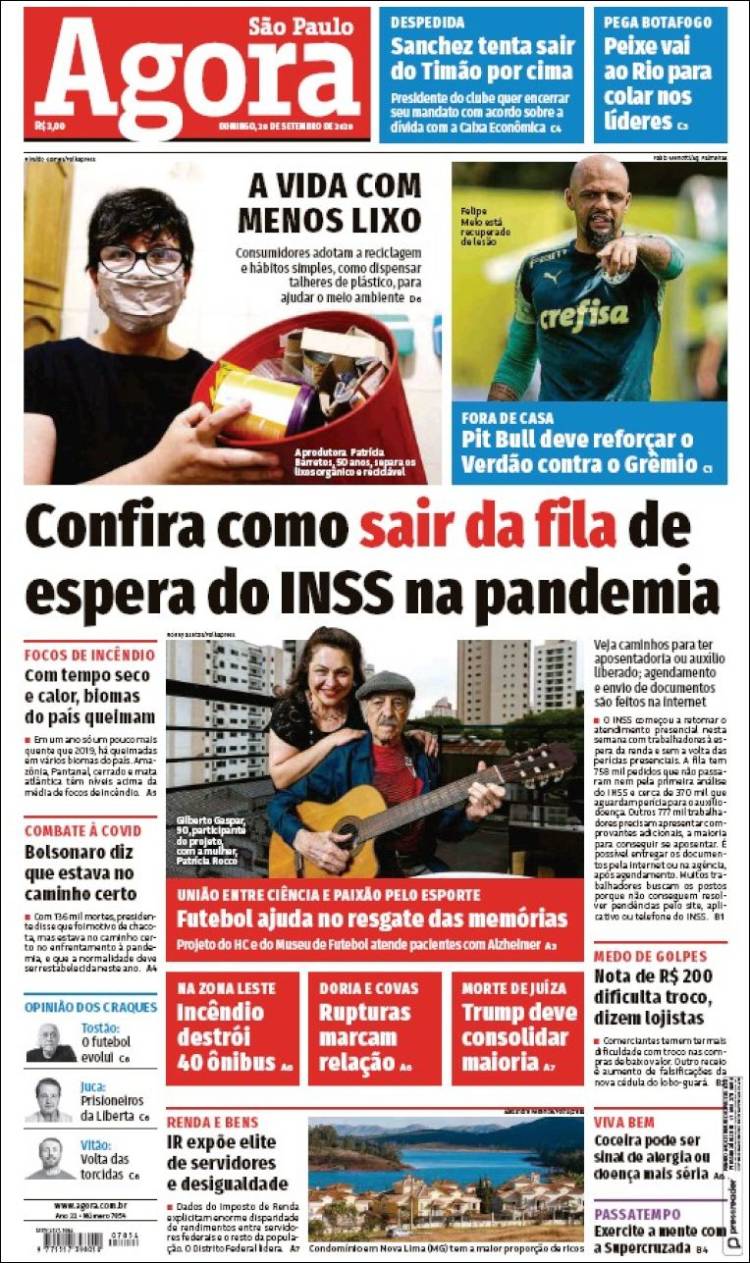Portada de Jornal Agora (Brasil)