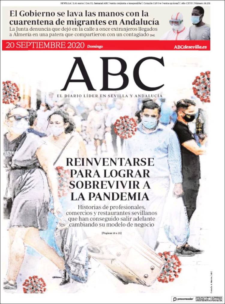 Portada de ABC - Sevilla (Espa&ntilde;a)