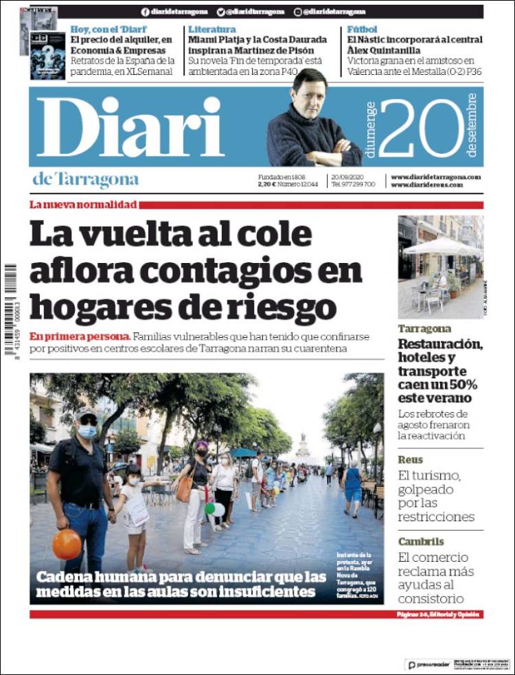 Portada de Diari de Tarragona (Espa&ntilde;a)