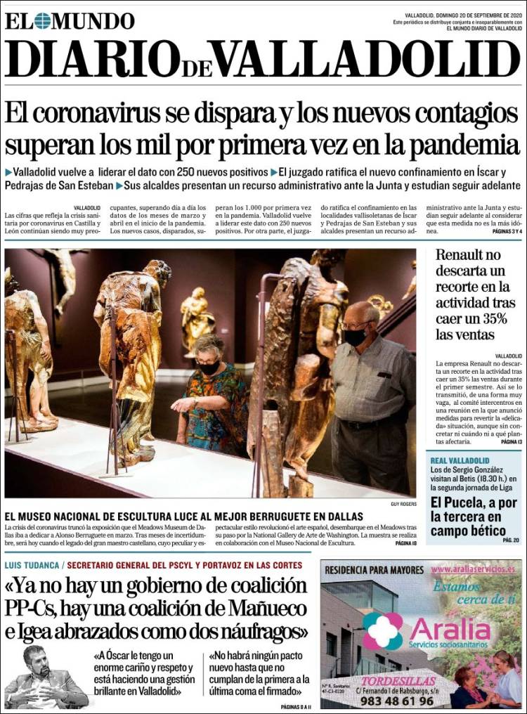 Portada de Diario de Valladolid (Espa&ntilde;a)