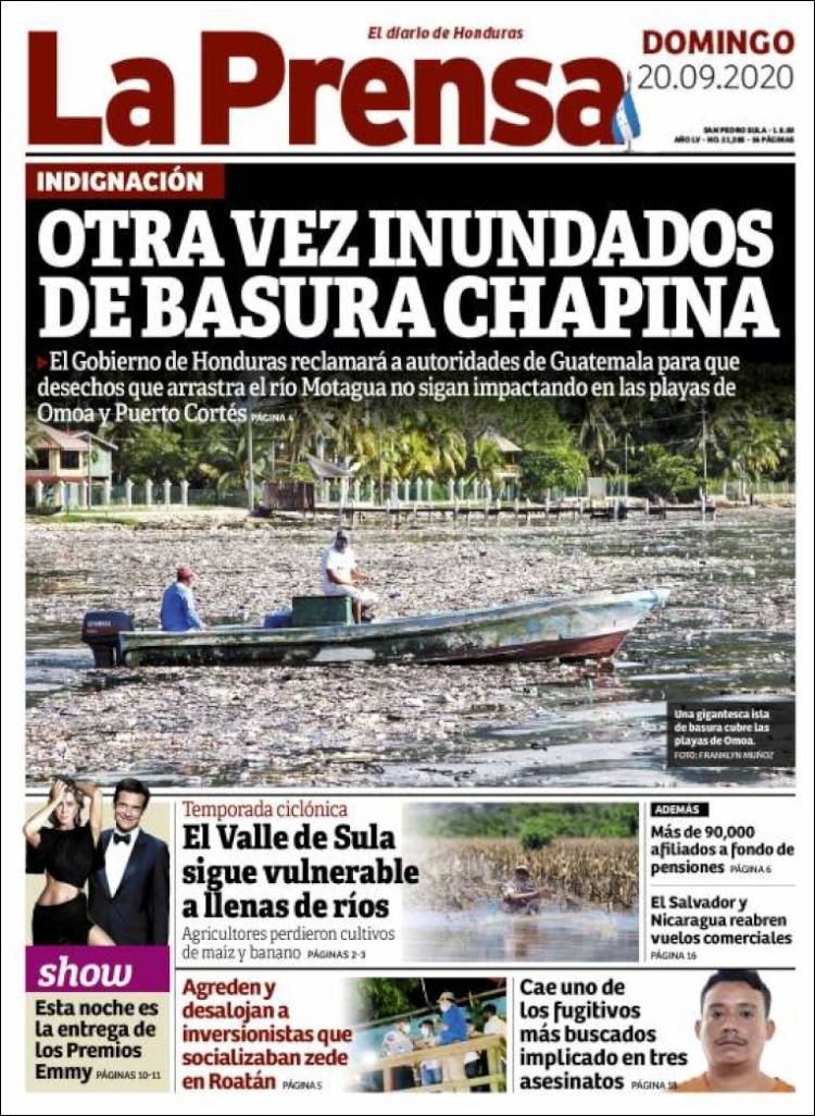 Portada de La Prensa (Honduras)