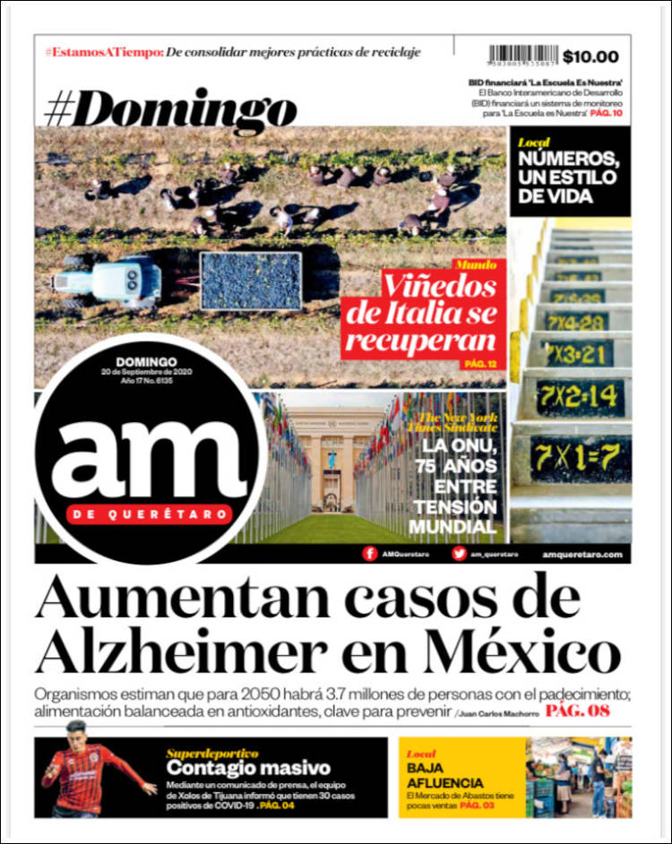 Portada de A.M. Querétaro (M&eacute;xico)