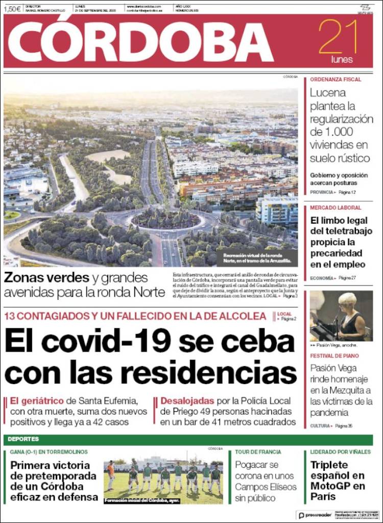 Portada de Diario de Córdoba (Espa&ntilde;a)