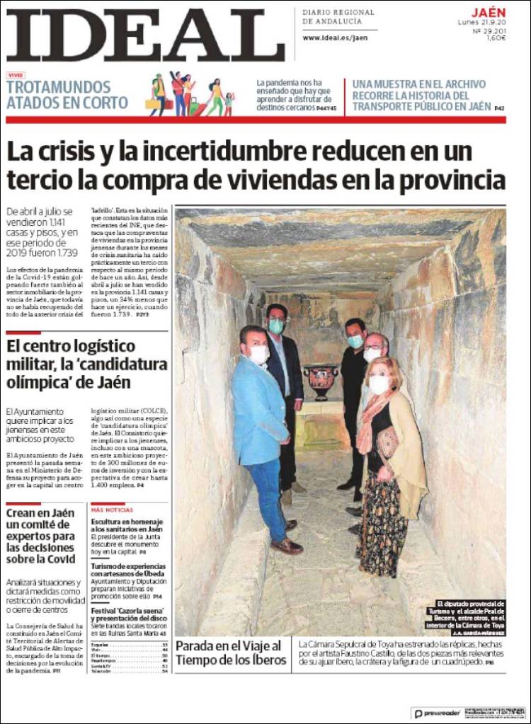 Portada de El Ideal de Jaén (Espa&ntilde;a)