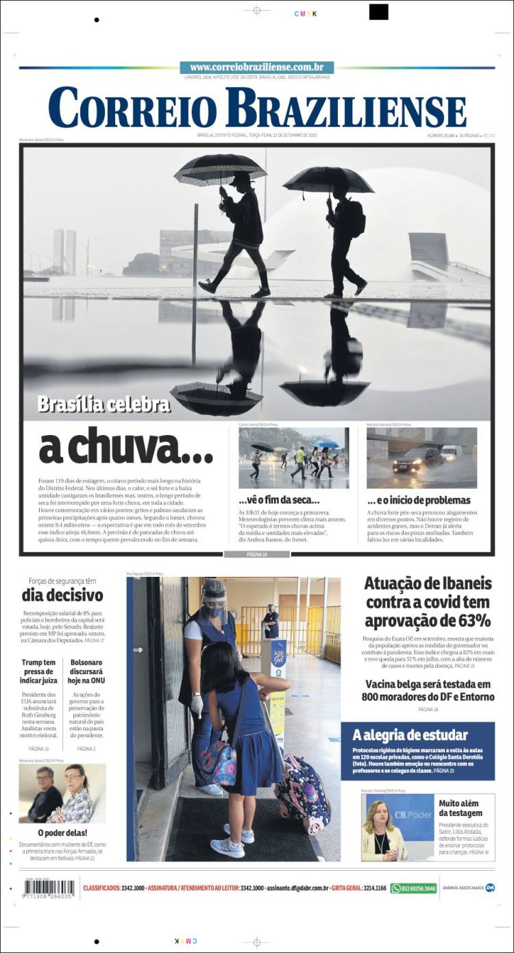 Portada de Correio Braziliense (Brasil)