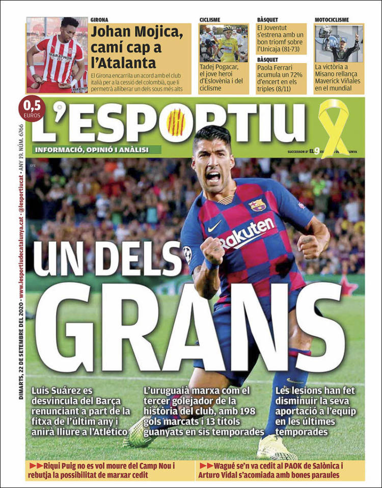 Portada de L'Esportiu : Girona (Espa&ntilde;a)