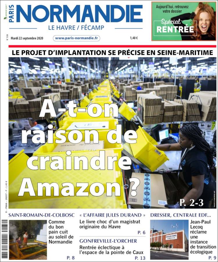 Portada de Le Havre Libre (Francia)