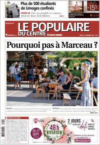 Portada de Le Populaire du Centre (Francia)