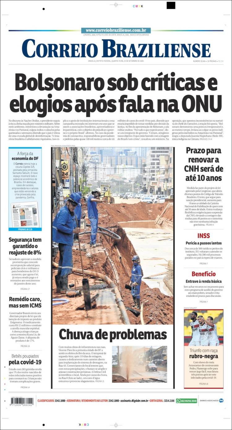 Portada de Correio Braziliense (Brasil)