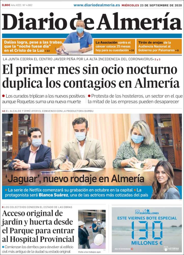 Portada de Diario de Almería (Espa&ntilde;a)