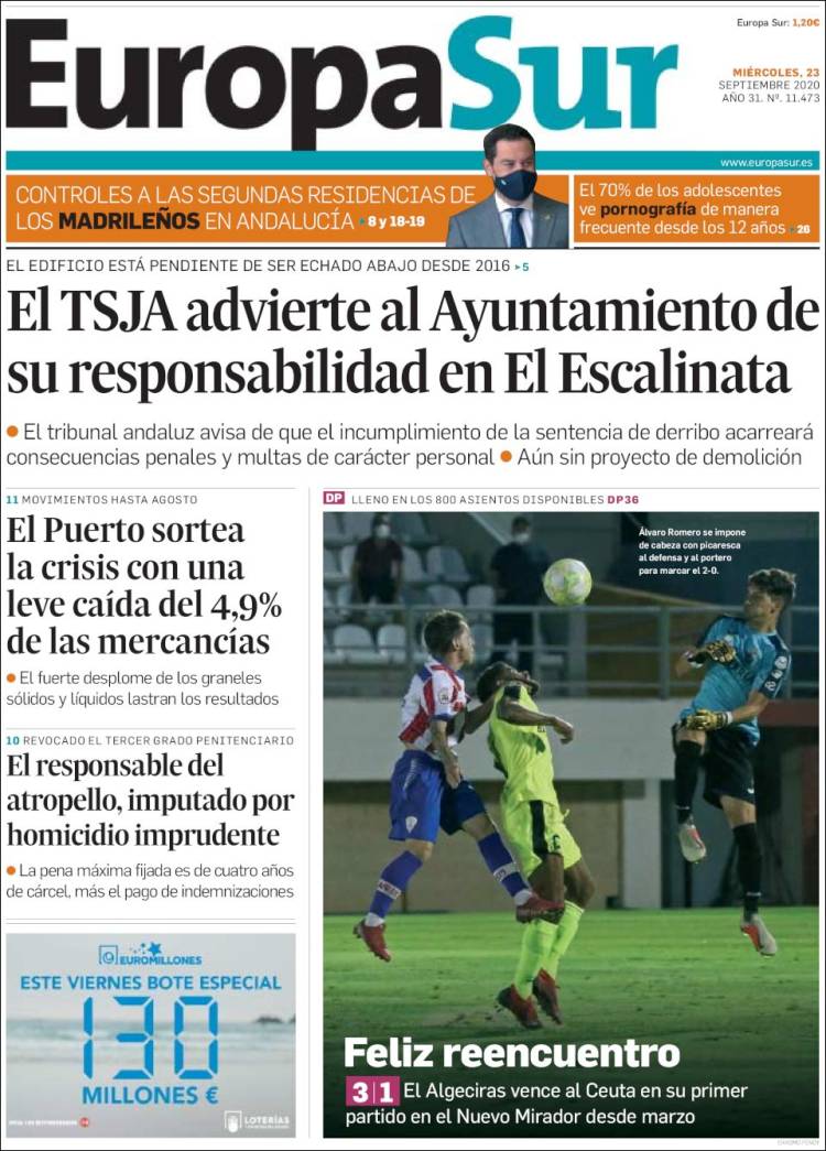 Portada de Europa Sur (Espa&ntilde;a)