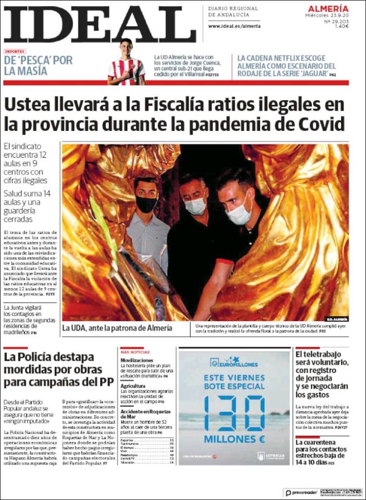 Portada de Ideal Almeria (Espa&ntilde;a)