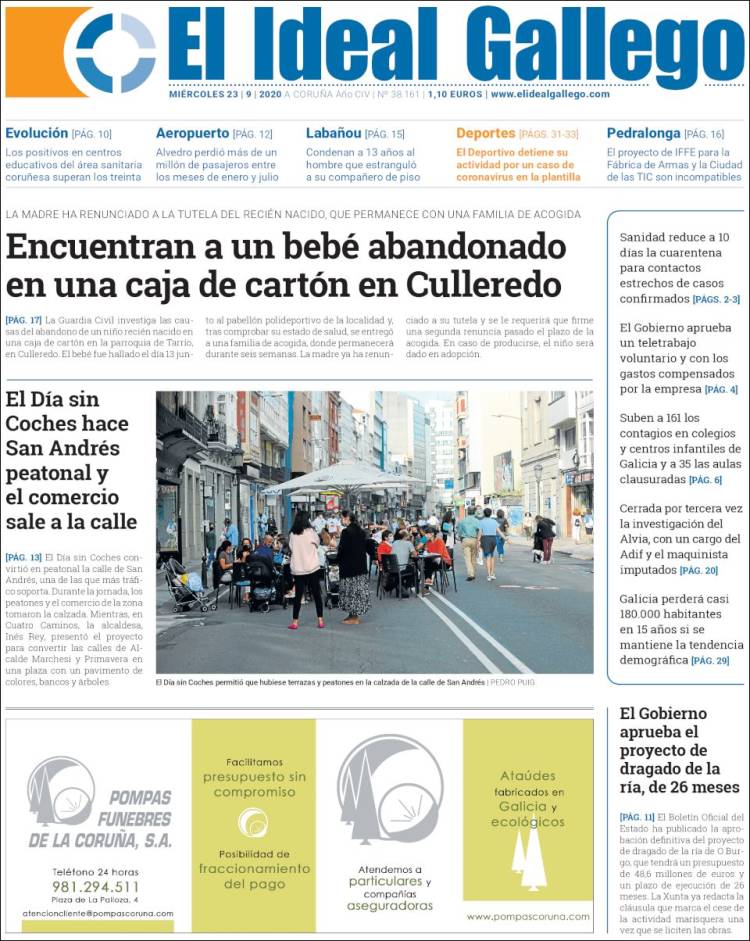 Portada de El Ideal Gallego (Espa&ntilde;a)