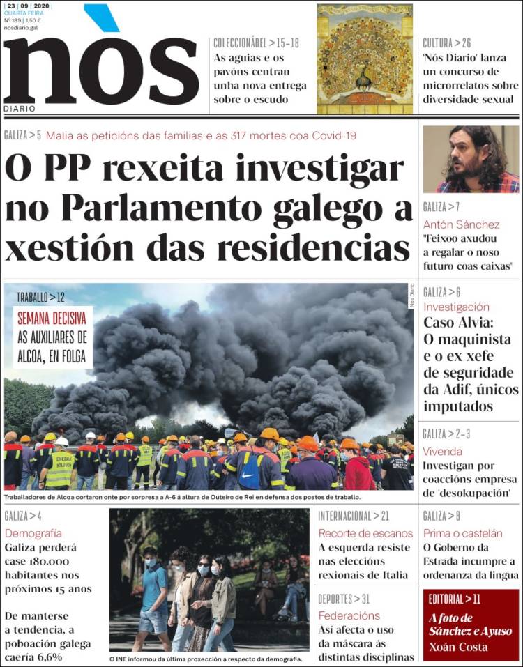 Portada de Nòs Diario (Espa&ntilde;a)
