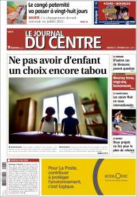 Portada de Le Journal du Centre (Francia)