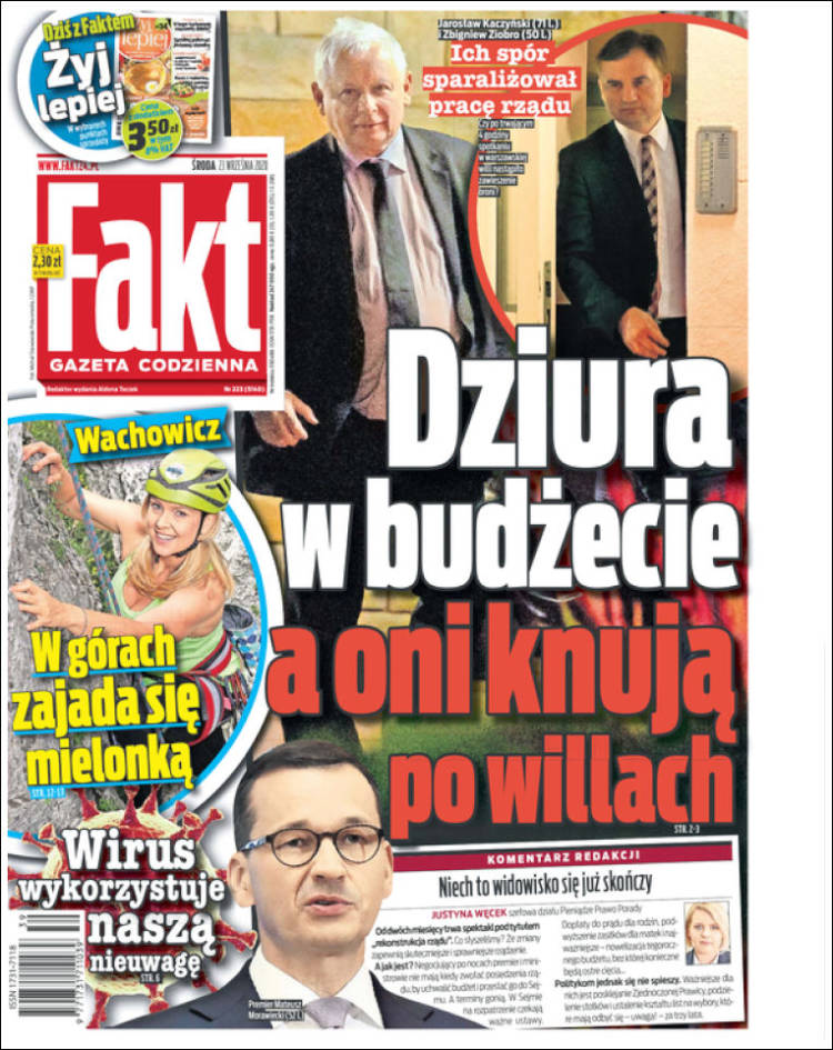 Portada de Fakt (Polonia)