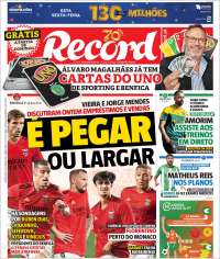 Portada de Record (Portugal)