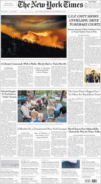 Portada de New York Times (USA)