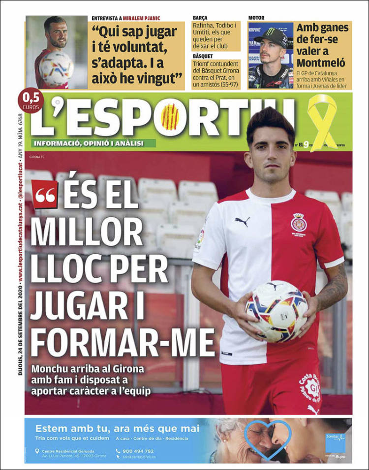 Portada de L'Esportiu : Girona (Espa&ntilde;a)