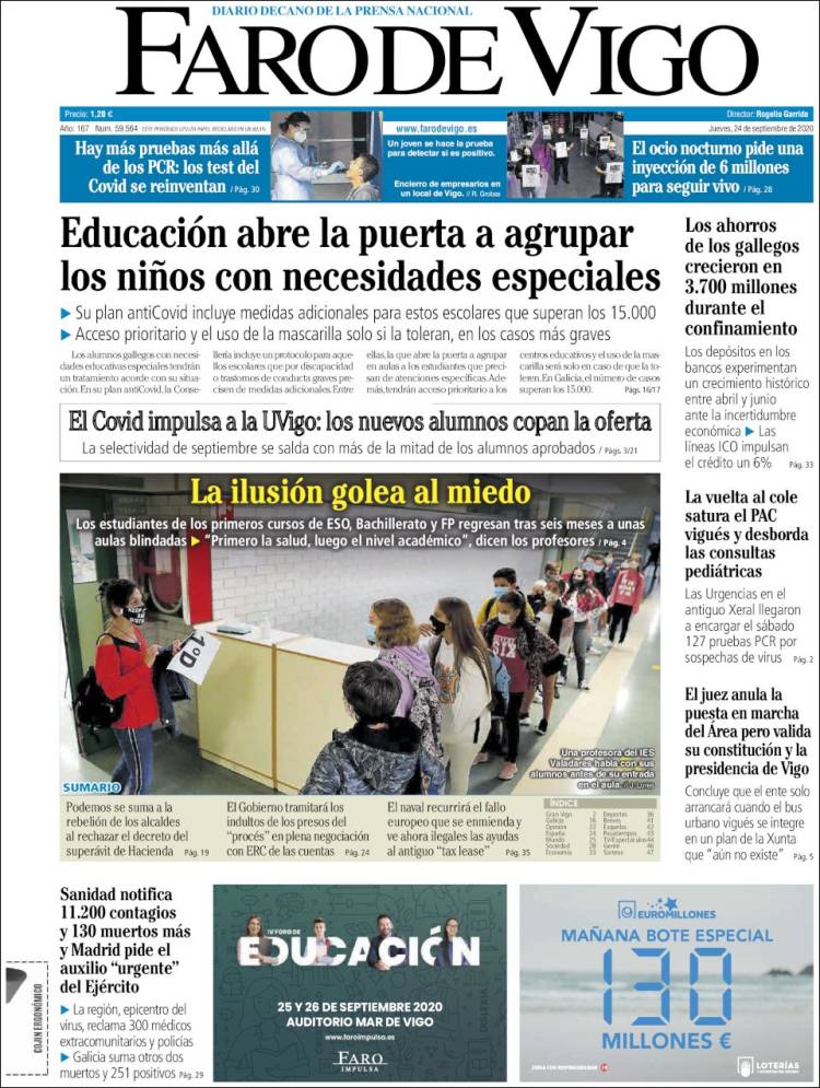 Portada de Faro de Vigo (Espa&ntilde;a)