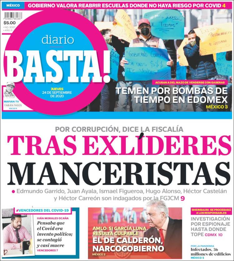 Portada de Diario Basta (M&eacute;xico)